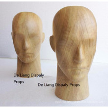 DL823 Wholesale Abstract head models head mannequin wooden head mannequin for sale